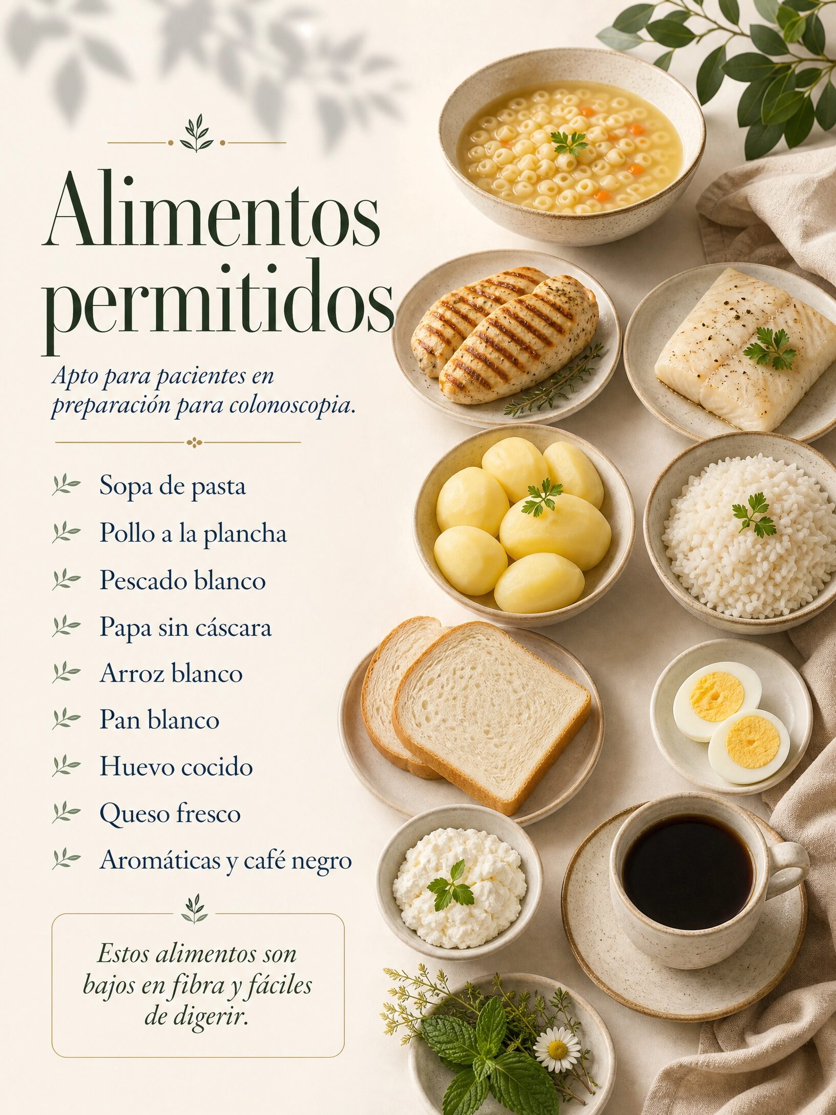 Alimentos permitidos